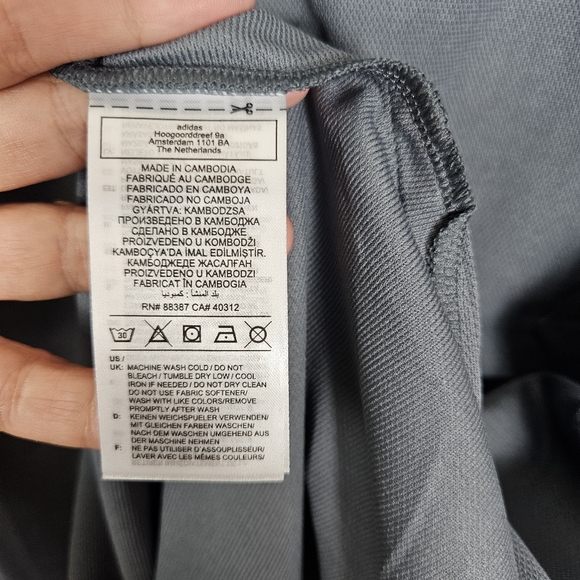 Men's NWT ADIDAS Climalite Gray Polo Golf Shirt Size XL - Picture 8 of 8